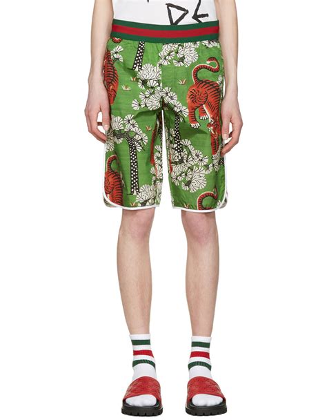 gucci green swim shorts|farfetch gucci swim shorts.